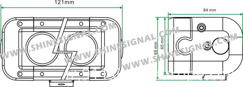Auto Accessories LED Work Light (SC10-2 20W)